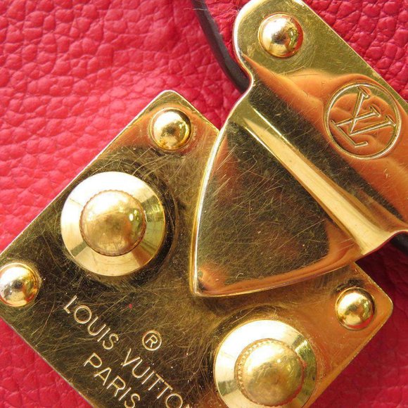 Metis Pochette Empreinte Leather Red Shoulder Bag - Picture 10 of 10